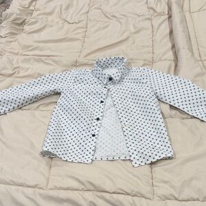 Kids Polka Dot Button-Up Shirt size 5-6t